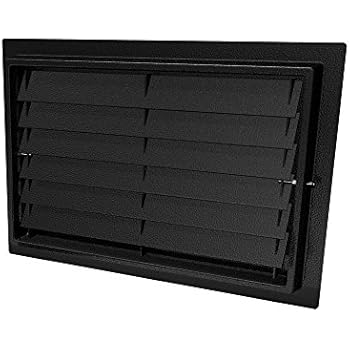 FEMA Compliant Engineered Crawl Space Flood Vent - Wall Mounted (Black) (8