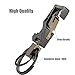 Hephis Car Keychain with Bottle Opener,with 2 Rings for Men(Black Gold)