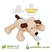 Plush Pacifier Holder with stuffed animal - Detachable Puppy Dog Toy for Baby!