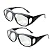 3D Glasses COMBO (1 Pair RealD + 1 Pair IMAX) Passive 3D Big Lens Eyeglasses for Cinema Movie Theatre Home TV