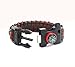 Core Survival Paracord Survival Bracelet - Hiking Multi Tool, Emergency Whistle, Compass for Hiking, Camp Fire Starter 5-in1 Set