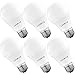 LUXRITE A19 LED Light Bulb 60W Equivalent, 3000K Soft White Dimmable, 800 Lumens, Standard LED Bulb 9W, E26 Base, Energy Star, Enclosed Fixture Rated, Perfect for Lamps and Home Lighting (6 Pack)