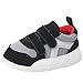 Kuner Baby Boys and Girls Cotton Rubber Sloe Outdoor Sneaker First Walkers Shoes (13.5cm(12-18months), Black)