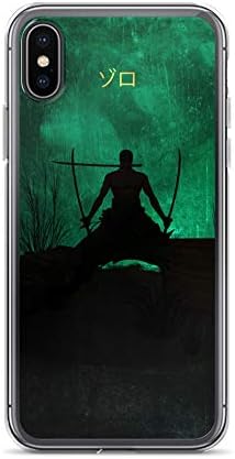 iPhone XR Case Anti-Scratch Japanese Comic Transparent Cases Cover Zoro Onepiece Minimalistic Anime & Manga Graphic Novels Crystal Clear