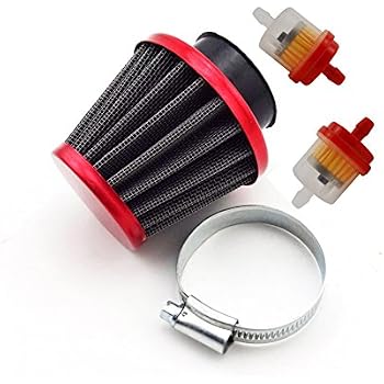 HIAORS 38mm Blue Air Filter With Fuel Filters - Compatible With 50cc-200cc Dirt Bikes, Scooters & ATVs