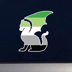 Dark Spark Decals LGBT Pride Aromantic Flag Dragon