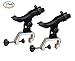 BroCraft 2Pcs Power Lock Fully Adjustable Rod Holder with Aluminum Universal Clamp / Jon Boat Rod Holder