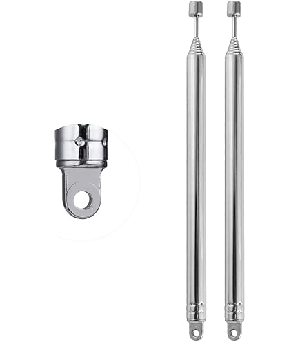 VooGenzek Antenne Télescopique 60cm - 4 Sections, Pour FM/DAB/TV, Lot De 4