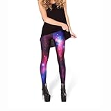 Pink Wind Ladies Sexy Galaxy Space Print Leggings Pant Stretch Tights