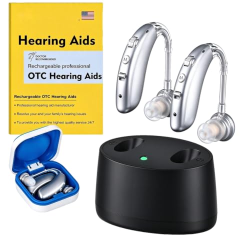 Rechargeable Discreet in Ear Hearing Aids with 4-Level Volume Control at Amazon
