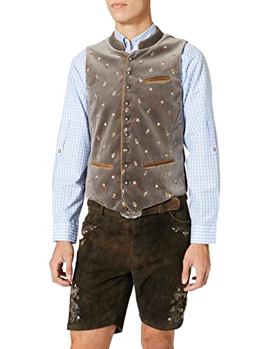 Stockerpoint Men's Weste Calzado Sleeveless Traditional Dress Waistcoat, Grey (Stein), 60 (Manufacturer Size: 60)