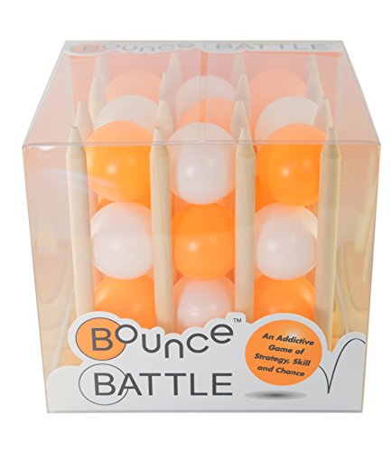 Bounce Battle Premium Wood Edition Game Set: An Addictive Game of Strategy, Skill & Chance