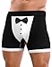 NDS Wear Mens Sexy Tuxedo Boxer Brief Underwear - Black and White - Medium
