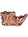 Dahlia Driftwood Stump Log Concrete Planter/Succulent Pot/Plant Pot, 8.4L x 4.5W