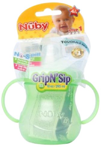 Nuby No Spill Twin Handle Cup Gripnsip 295ml (Colours May Vary)