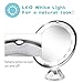 BEAUTURAL 10X Magnifying Makeup Mirror with LED, Lighted Magnifying Vanity Makeup Mirror for Home Tabletop Bathroom Shower Travel, 360 Degree Rotation, Powerful Suction Cup