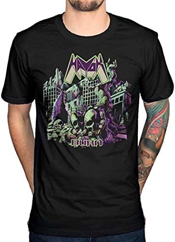 Havok Burn Trash Metal Cool Short Sleeve,Fashionable Personality Men's Well Matched T Shirt Black
