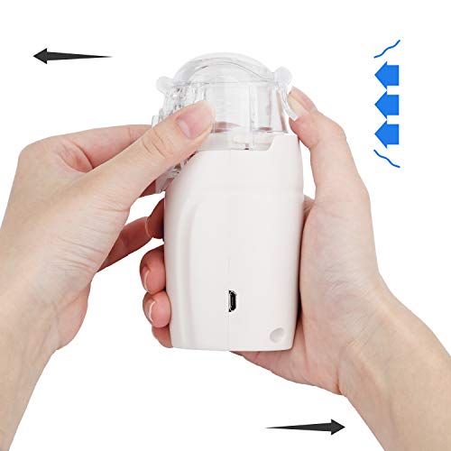 Vibit Rechargeable Portable Micron Mesh Steam Humidifier Travel Handheld Vaporizer Machine for Kids, Adults