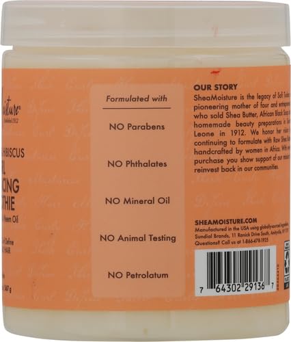 SheaMoisture Curl Enhancing Smoothie Hair Cream Coconut and Hibiscus for Thick, Curly Hair Sulfate Free and Paraben Free Curl Cream 20 oz