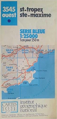 Amazon Fr Carte Ign Saint Tropez Sainte Maxime 3545 Ouest Serie Bleue 1 25 000 Insttitut National Geographique Livres