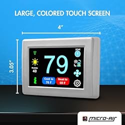 MICRO-AIR EasyTouch RV Touch Screen Thermostat with