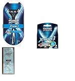 Wilkinson Sword Xtreme3 Razor Handle w/ 2 Refill Razor Blades + Wilkinson Sword Xtreme3, 4 Count Refill Blades with FREE Loving Color trial size conditioner