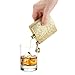 Blush Sparkletini Stainless Steel, Glitter Flask, Gifts for Women, Hidden Alcohol Barware, 6 oz, Gold