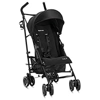 Inglesina Net Stroller - Lightweight Summer Travel Stroller - UPF 50+ Protection Canopy with Removable and Washable Seat Pad {Black}