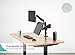 EleTab Dual Monitor Mount Stand – Height Adjustable Monitor Arm Stand Fully Articulating Gas Spring Desk Mount Fits for 2 Screens 17 to 32 inchesthumb 2