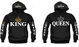 King and Queen Couples Hooded Sweatshirt