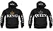 King and Queen Couples Hooded Sweatshirt