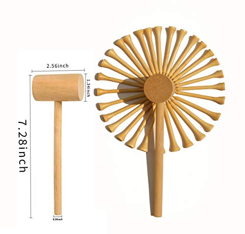 image for KIHACO Hammering And Pounding Toys For Toddlers Include 1 Wood Hammer 