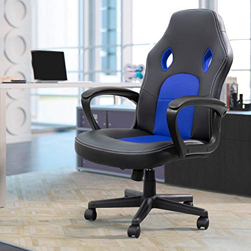image for Furmax Office Chair Desk Leather Gaming Chair, High Back Ergonomic Adj