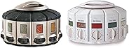 KitchenArt 57010 Select-A-Spice Auto-Measure Carousel Professional Series, Satin & Select-A-Spice Auto-Mea