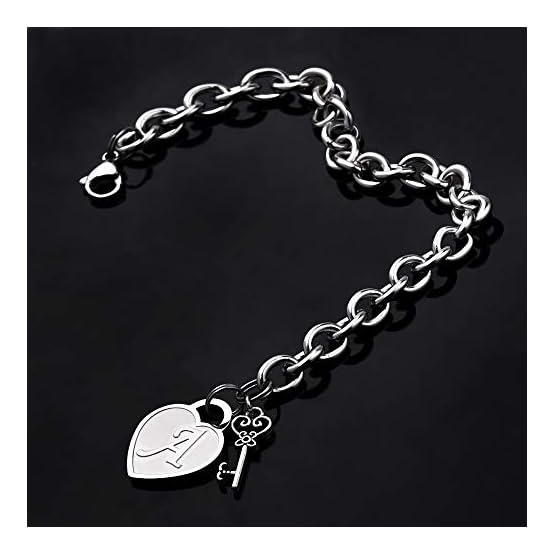 M-MOOHAM-Heart-Initial-Bracelets-for-Women-Gifts-Engraved-26-Letters-Initial-Charms-Bracelet-Stainless-Steel-Bracelet-Birthday-Christmas-Jewelry-Gift-for-Women-Teen-Girls M-MOOHAM-Heart-Initial-Bracelets-for-Women-Gifts-Engraved-26-Letters-Initial-Charms-Bracelet-Stainless-Steel-Bracelet-Birthday-Christmas-Jewelry-Gift-for-Women-Teen-Girls