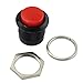 OCR AC 125V 6A AC 250V 3A Car Auto Momentary On/Off Switch Horn Switch For Car Push Round Button Switch 5pcs (Red Button)