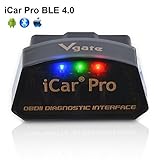 Vgate-LPHUS iCar Pro Bluetooth 4.0 (BLE) OBD2 Fault Code Reader OBDII Code Scanner Car Check Engine Light iOS iPhone iPad/Android Compatible ELM327 Adapter