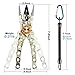 SAN LIKE Aluminum Fishing Pliers - 7in Hook Remover & Braid Cutter - Saltwater Fishing Gear - Corrosion Resistant - Split Ring Pliers with Sheath & Lanyard