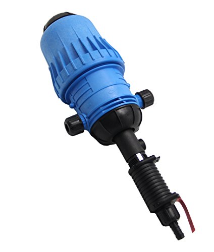 NEWTRY 1:250 to 1:25 Fertilizer Injector for Drip Irrigation Adjustable Water Powered Dosing Pump 3/4