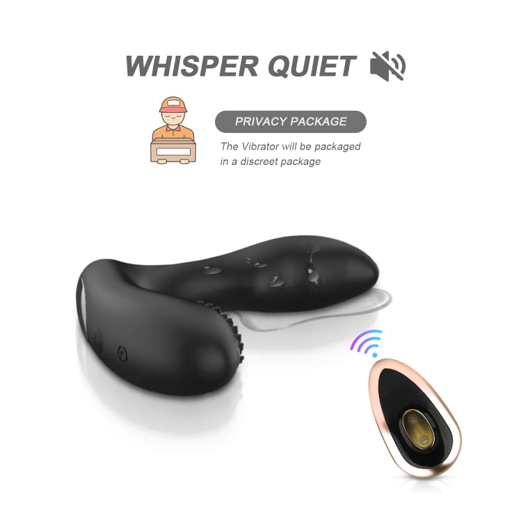 Prostate Massager Anal Vibrator Anal Vibrating Plug with Remote Control, G-spot Vibrator Sex Toys for Men, Women and Couple, Upgraded Rechargeable 12 Speeds Waterproof Silicone Soft Skin-Friendly