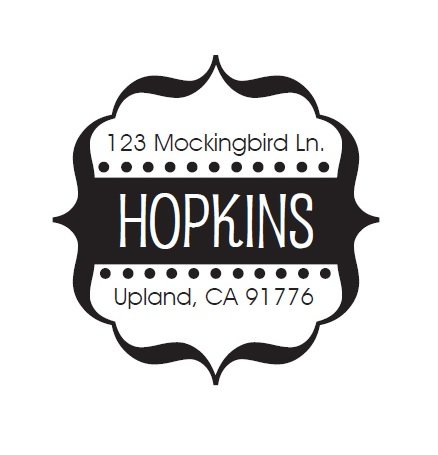 Custom Self Inking Address Stamp - Style 236