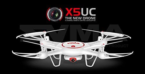 Syma X5UC 2.4G 6 Axis Gyro HD Camera RC Headless Quadcopter with 2.0MP Camera &amp; One Key Take-Off/Landing Includes BONUS BATTERY by Time4Deal
