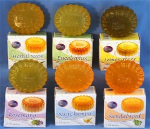 Nag Champa Glycerin Soap Fragrances Gift Set (Set of 6 Bars)