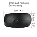 LIVSTON Portable Fan, Battery Operated USB Table Fan 6 Inch Black Mini Desk Turbo Fan Personal Fan by