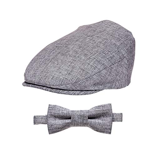 Born to Love Baby Boys Hat Vintage Driver Cap, Gray Set, 6-8 Years - Thumbnail 4