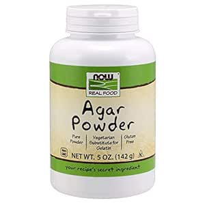 NOW Foods, Agar Pure Powder, Vegetarian Substitute for Gelatin, Gluten-free, Kosher, 5-Ounce