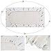 LifeTree Soft Fitted Crib Sheet - Feather Print Premium Cotton Unisex Toddler Bed Sheets for Baby Girls or Baby Boys - Fits Standard Crib Mattress