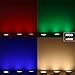 TORCHSTAR Set of 3 Multicolor LED Under Cabinet Lighting Kit, UL-Listed Power Adapter, Surface and Recessed Mount LED Puck Lights, IR Remote Control, Warm White