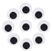 DECORA 30mm Round Wiggle Googly Eyes with Self-Adhesive Peel and Stick Pack of 240 Pieces
