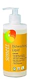 Sonett Organic Calendula Dishwashing Liquid 10 fl oz./ 300 ml - Vegan dishwashing liquid with conditioning organic calendula essence is very mild on the skin thanks to its plant-based surfactants